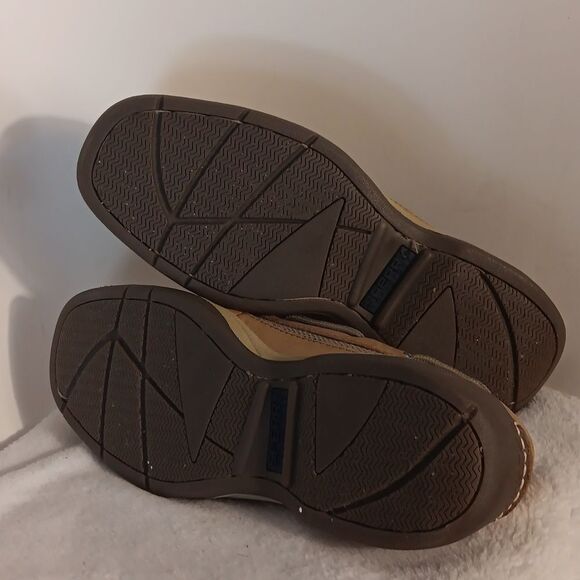 Sperry Top-Sider Men's Tan Leather Boat Shoes - Picture 4 of 7